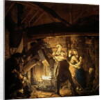 The Iron Forge, 1772 by Joseph Wright of Derby