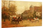 Arriving for the Hunt, 19th century by G. Koch