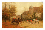 Arriving for the Hunt, 19th century by G. Koch