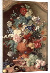 Flowers in a Terracotta Vase, 1736 by Jan van Huysum