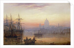 The Pool of London at Sundown, 1876 by Charles John de Lacy