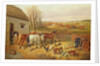 A Busy Farmyard by John Frederick (circle of) Herring
