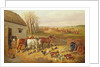 A Busy Farmyard by John Frederick (circle of) Herring
