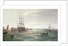 Portsmouth Harbour: HMS 'Victory' among the Hulks, 1892 by Robert Ernest Roe