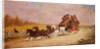 The Royal Mail Coach between the Fox and the Hunt, 1881 by J.C. Maggs