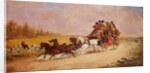 The Royal Mail Coach between the Fox and the Hunt, 1881 by J.C. Maggs