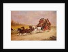 The Royal Mail Coach between the Fox and the Hunt, 1881 by J.C. Maggs