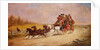The Royal Mail Coach between the Fox and the Hunt, 1881 by J.C. Maggs