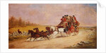 The Royal Mail Coach between the Fox and the Hunt, 1881 by J.C. Maggs