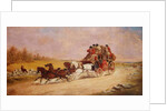 The Royal Mail Coach between the Fox and the Hunt, 1881 by J.C. Maggs