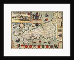 Map of Cornwall from the 'Theatre of the Empire of Great Britain', pub. in London by George Humble, 1627 edition by John Speed