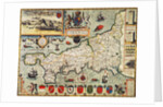 Map of Cornwall from the 'Theatre of the Empire of Great Britain', pub. in London by George Humble, 1627 edition by John Speed