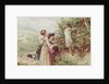 Children picking blackberries, 19th century by Myles Birket Foster