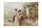 Children picking blackberries, 19th century by Myles Birket Foster