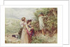 Children picking blackberries, 19th century by Myles Birket Foster