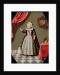 Portrait of a Young Girl with a Bird on her Finger and a Dog at her Feet, 1632 by Dutch School