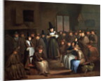 A Quaker Meeting, c.1685 by Egbert van the Elder Heemskerk