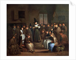 A Quaker Meeting, c.1685 by Egbert van the Elder Heemskerk