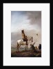 Gentleman on a Horse Watching a Falconer by Philips Wouwermans or Wouwerman