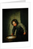 Boy Playing with Marbles by Jan Havicksz. Steen