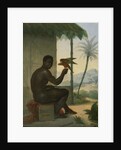 Brazilian negro with Tropical Bird by Nicolas Antoine Taunay