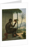 Brazilian negro with Tropical Bird by Nicolas Antoine Taunay
