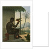 Brazilian negro with Tropical Bird by Nicolas Antoine Taunay