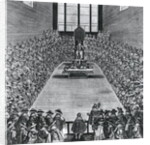 King James I in the Houses of Parliament, 1624 by English School