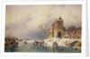 Frozen Winter Scene, 19th century by Charles-Henri-Joseph Leickert