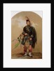 A Piper of the 79th Highlanders at Chobham Camp in 1853 by Eugene-Louis Lami