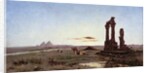 A Bedouin Encampment by a Ruined Temple by Alexandre Gabriel Decamps