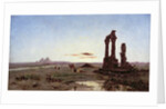 A Bedouin Encampment by a Ruined Temple by Alexandre Gabriel Decamps