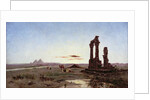 A Bedouin Encampment by a Ruined Temple by Alexandre Gabriel Decamps