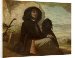 Courbet with his Black Dog, 1842 by Gustave Courbet