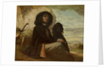 Courbet with his Black Dog, 1842 by Gustave Courbet