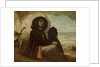 Courbet with his Black Dog, 1842 by Gustave Courbet
