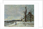 Snow at Veneux-Nadon, c.1880 by Alfred Sisley