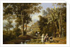 Garden Scene on the Braganza Shore, Rio de Janeiro, 1827 by William Havell