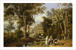 Garden Scene on the Braganza Shore, Rio de Janeiro, 1827 by William Havell