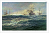 1st Battle Squadron of Dreadnoughts Steaming down the Channel in 1911 by William Lionel Wyllie