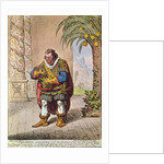Caricature of Pizarro contemplating the product of his new Peruvian mine by James Gillray