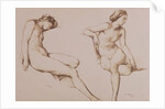 Sepia Drawing of Nude Woman, c.1860 by William Mulready