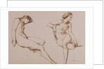 Sepia Drawing of Nude Woman, c.1860 by William Mulready