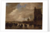A Winter Skating Scene by Jan Josephsz van Goyen