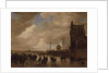 A Winter Skating Scene by Jan Josephsz van Goyen
