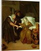 A Maid taking a lady's pulse by Richard Brackenburgh