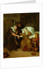 A Maid taking a lady's pulse by Richard Brackenburgh