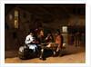 A Tavern Interior with cardplayers, 17th century by Job Berckheyde