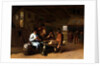 A Tavern Interior with cardplayers, 17th century by Job Berckheyde