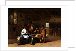 A Tavern Interior with cardplayers, 17th century by Job Berckheyde